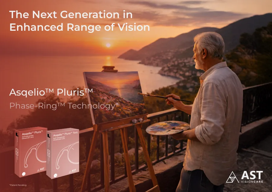 Asqelio Pluris brochure cover — The Next Generation in Enhanced Range of Vision