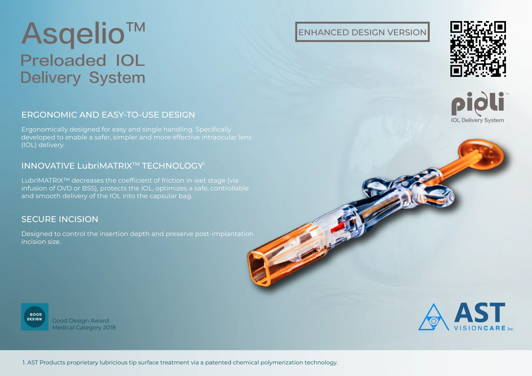 pioli preloaded IOL delivery system, overview